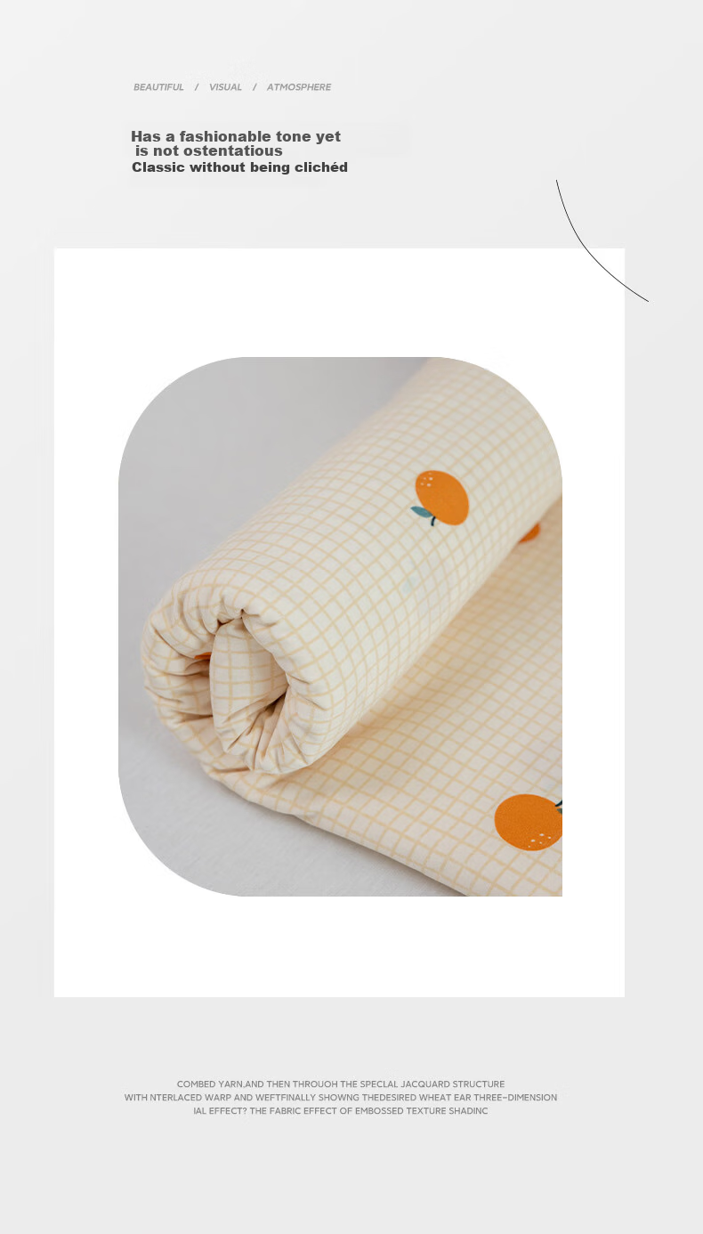 KING SHORE Brushed Cotton Sheet 7A Antibacterial Thickened Naked Sleep Bed Sheet Dormitory Student Single 160*230cm Sweet Orange 8