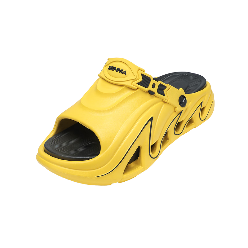 Senma Men's Summer Slippers Anti-Slip Odor-Resistant Soft Sole Flip Flops Comfortable Driving and Beach Sandals