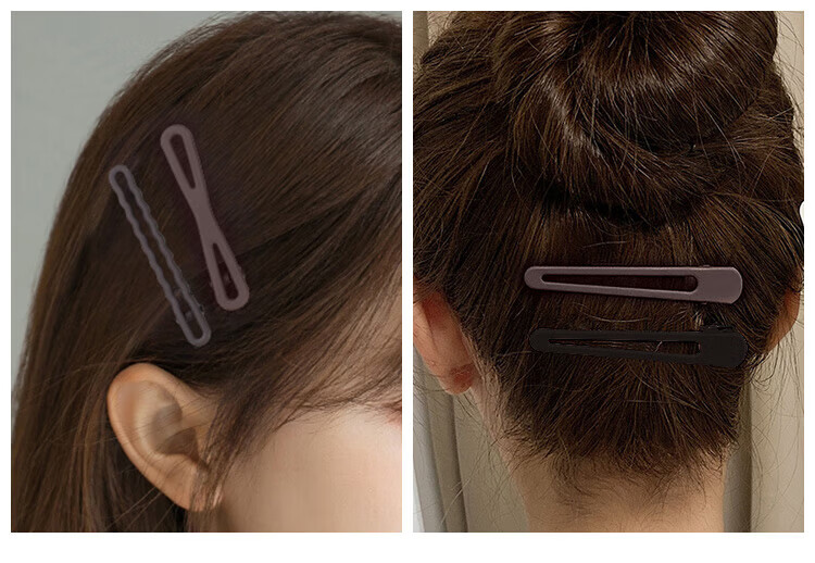 MEIFUYU Hair Clips Set - 6 Pieces Flat Clips, BB Clips, Side Clips, Back Head Hair Clips, Bang Clips, Duckbill Clips WH7218 2