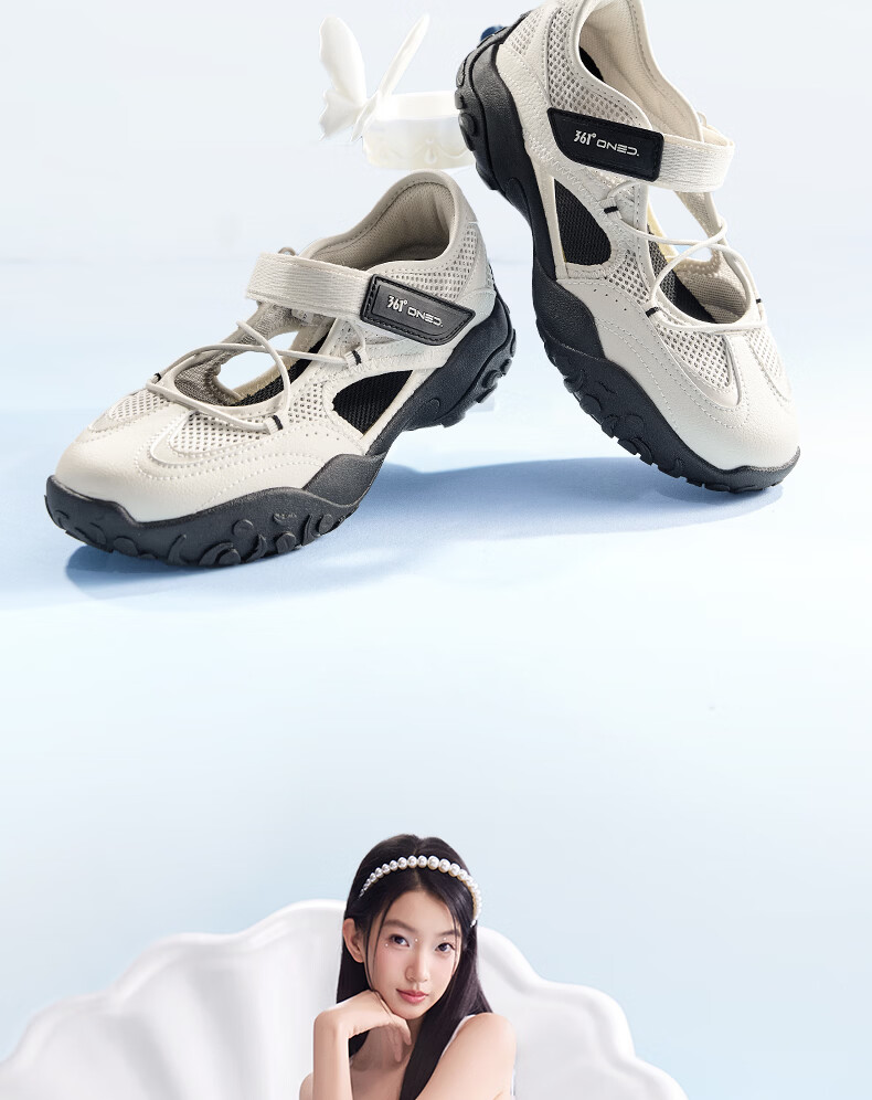 361° Women's Sports Sandals Summer New Ballet Soft Elastic Mary Jane Shoes 682626771-2 7