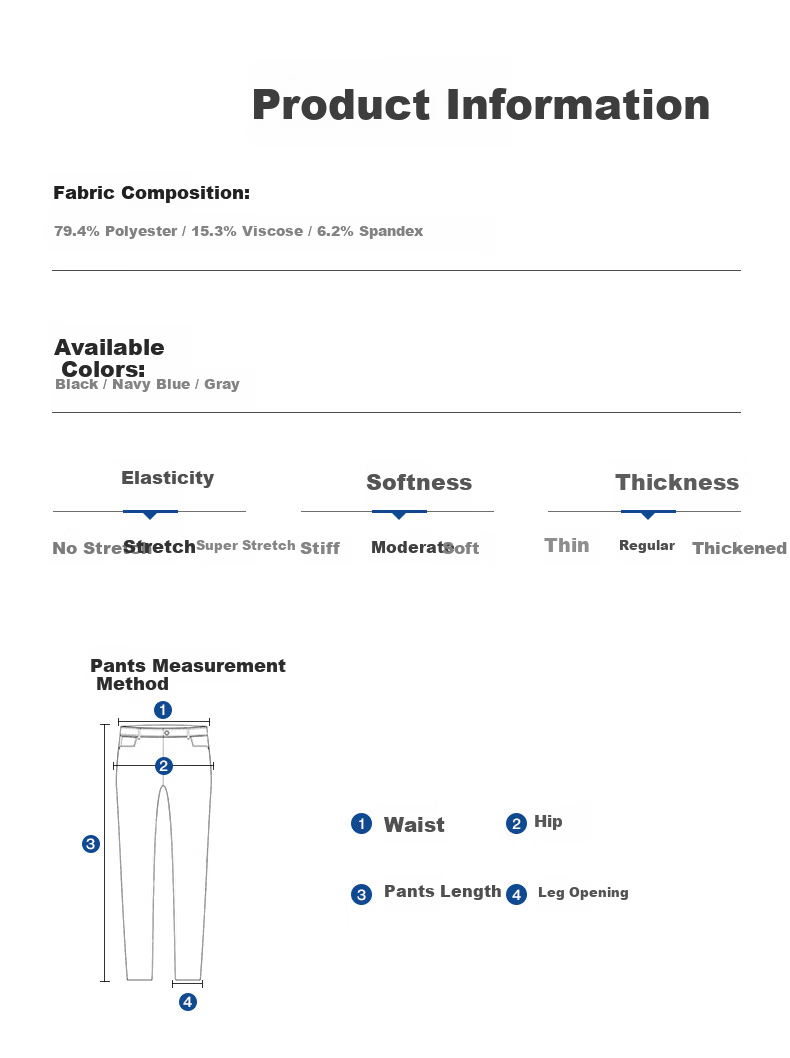 ROMON [Wrinkle-Resistant And No-Iron] Men's Dress Pants, New Style for Young And Middle-Aged Men, Straight-Leg Loose Business Cargo Trousers, Casual Pants for Me 11