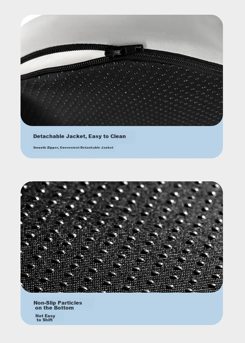 Yuzhaolin Office Lumbar Support Seat Cushion Integrated Backrest Hemorrhoid Relief Chair Cushion Ergonomic Hip Protection Seat Pad 18
