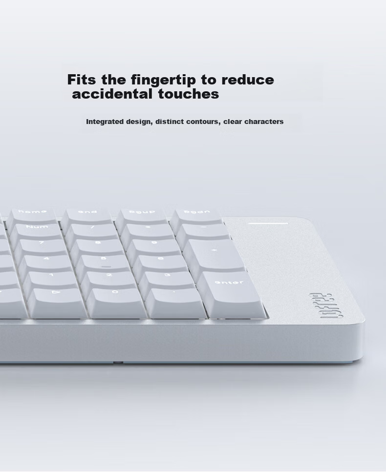 Lofree FLOW2 Low Profile 100-Key Mechanical Keyboard Aluminum Wireless Bluetooth Laptop Office Deep Space Cloud Pulse 10