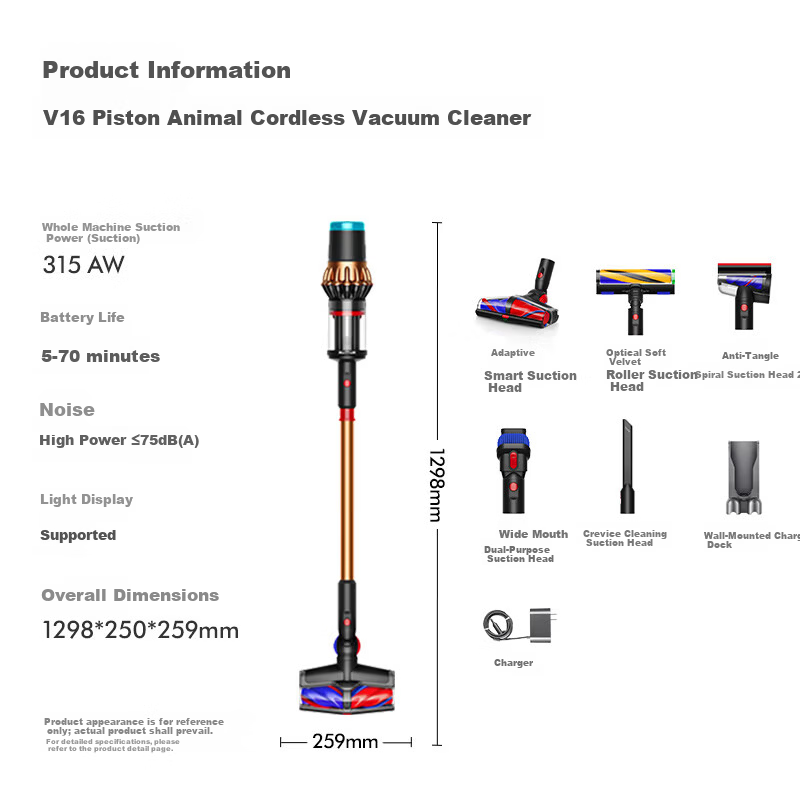 Dyson V16 Piston Animal Cordless Vacuum Cleaner Handheld Wireless Mite Removal Pet Home Use