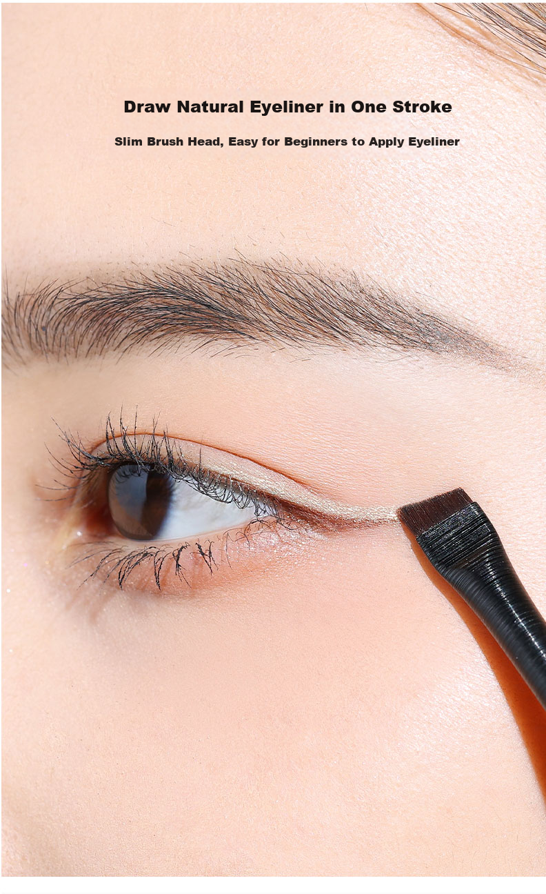 GOOOD GOOOD Wang Feifei Edition (3-Pack) Blade Eyeliner Brush Set - Cangzhou Makeup Brushes A102+A101+A103 Flat Head Angled Eyebrow Brush for Eye, Aegyo Sal, Eyebrow Powder, and Concealer Application 4
