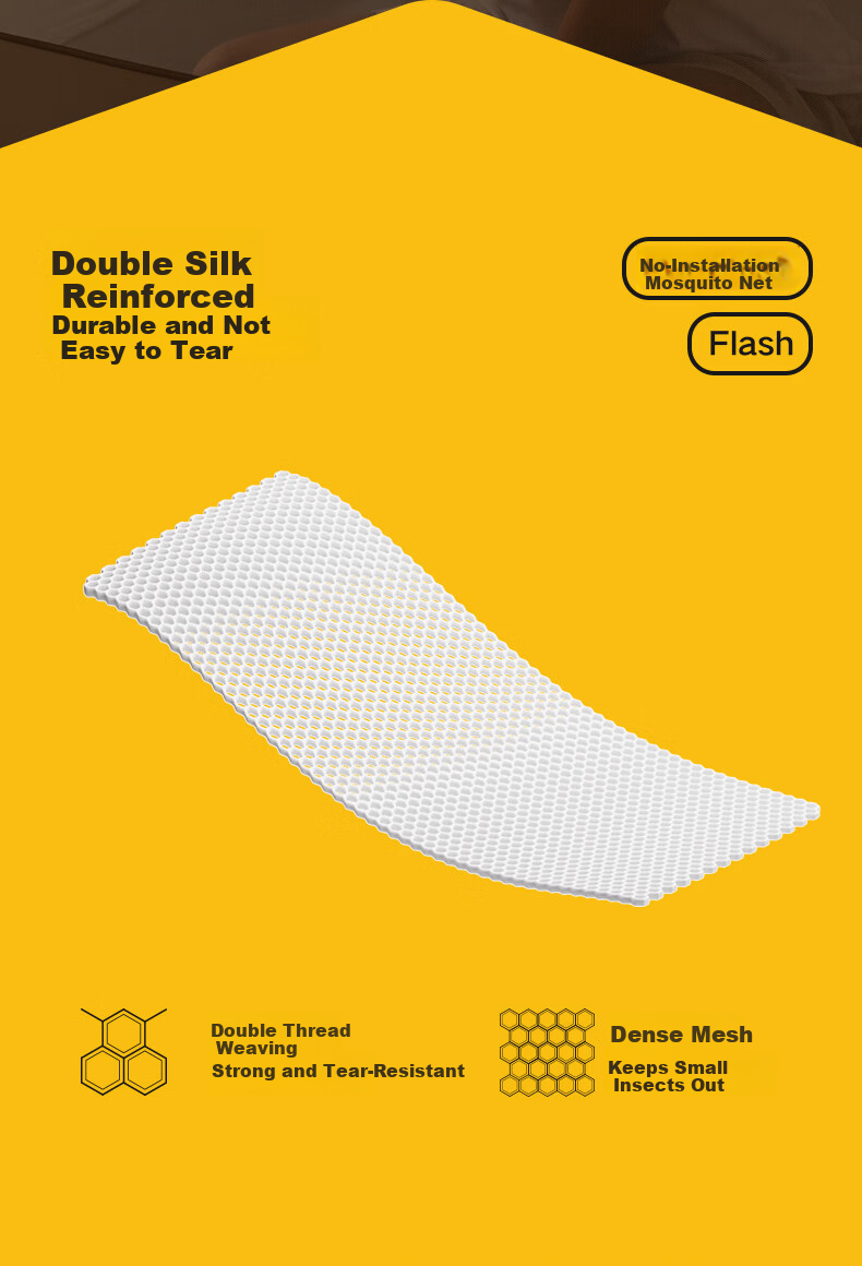 MEDOGA Mongolian Mosquito Net, 1.5x2 Meters, Home Use, Integrated Design, No Installation Required, Three-Door Opening, Large Space, Star Blue [Foldable] 24