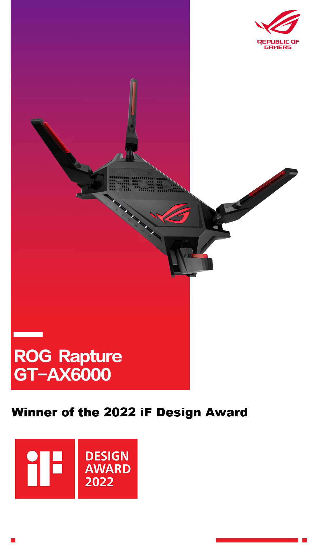 ASUS ROG Magic Cube Tri-Band 10Gbps Gaming Distributed Parent-Child Router / Whole-Home WiFi 6 Gigabit Wireless AiMesh Router Set 1
