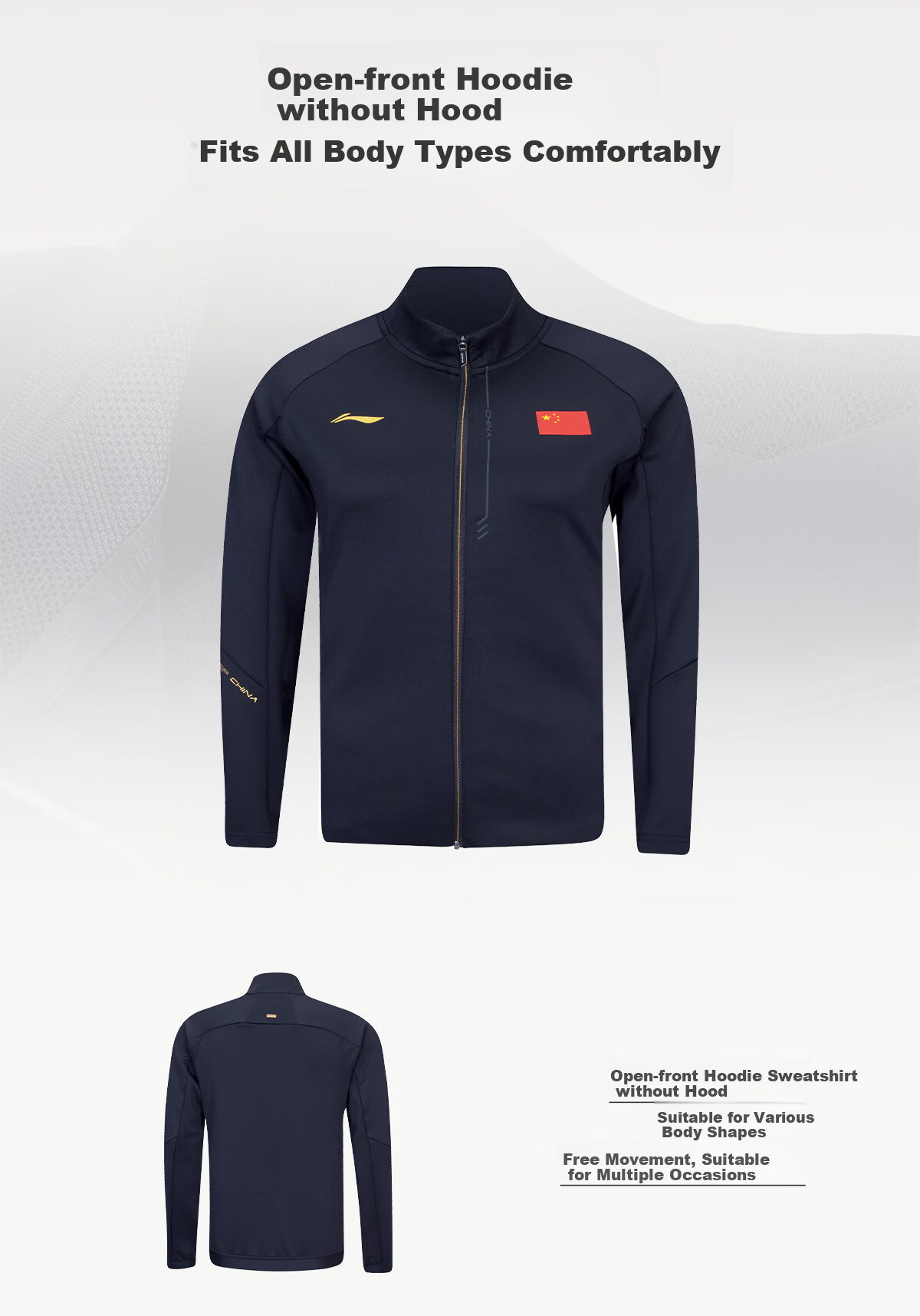 Li-Ning's New 2025 National Team Honor Flag Jacket Windbreaker Long Sleeve Ma Long Xu Xin Liu Shifen Same Style 5