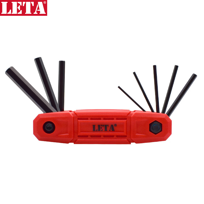 LETA Foldable Metric Hex Key Wrench 8-Piece Set Hexagonal Allen Screwdriver Repair Hardware LT-HW202
