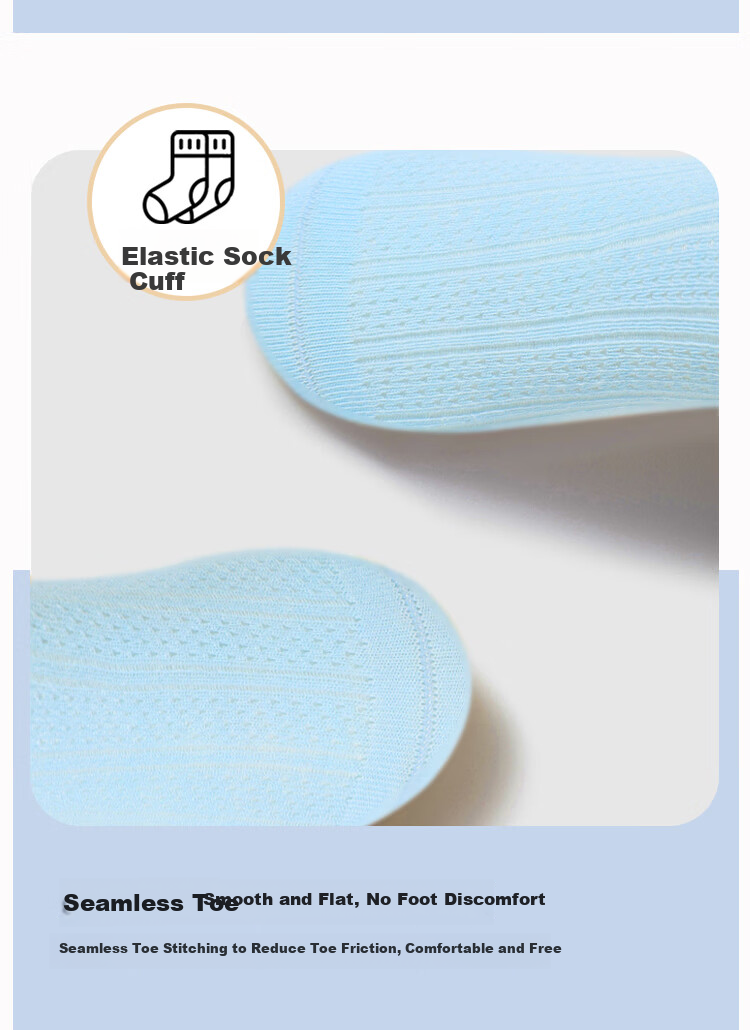 Disney Kids Socks Spring Summer Mesh Breathable Girls Cotton Socks Frozen Lace Mid-Calf Socks DSP3582 4 Pairs 20-22cm 8
