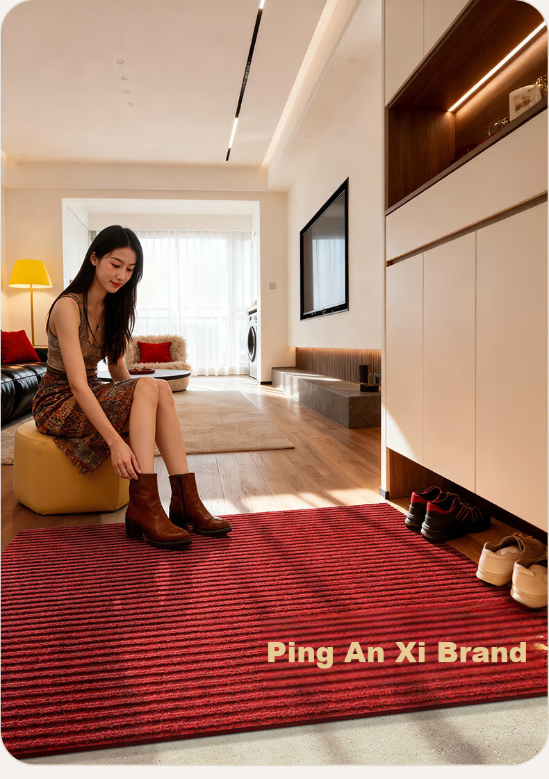 DeXi Entrance Door Mat Floor Mat High-End Elegant Doorway Carpet Safety Mat 80x120cm 5