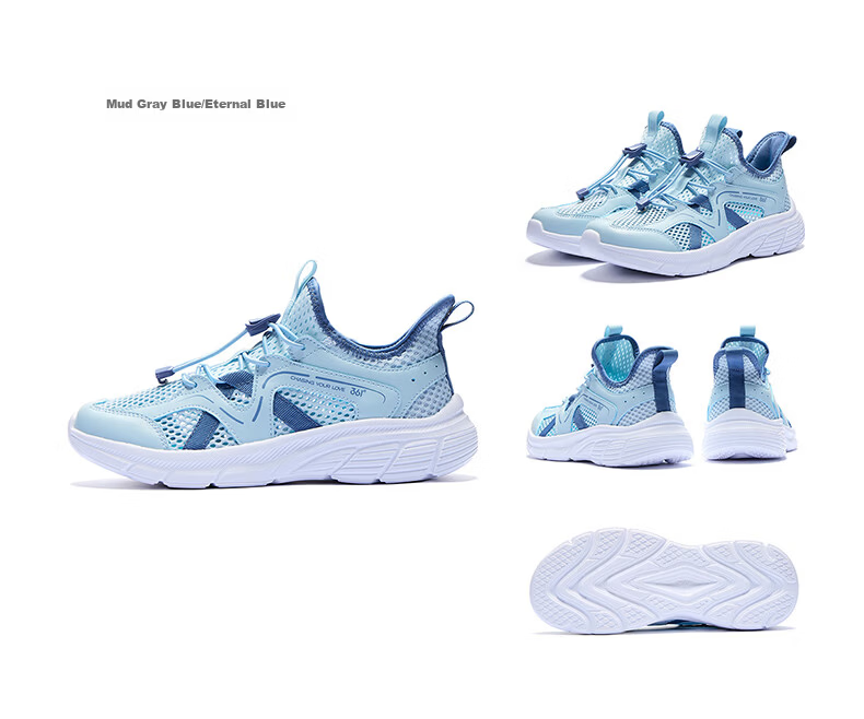 361° Kids Sports Shoes Summer 26 Boys and Girls Large Mesh Breathable Lightweight Soft Elastic School Running Shoes 17