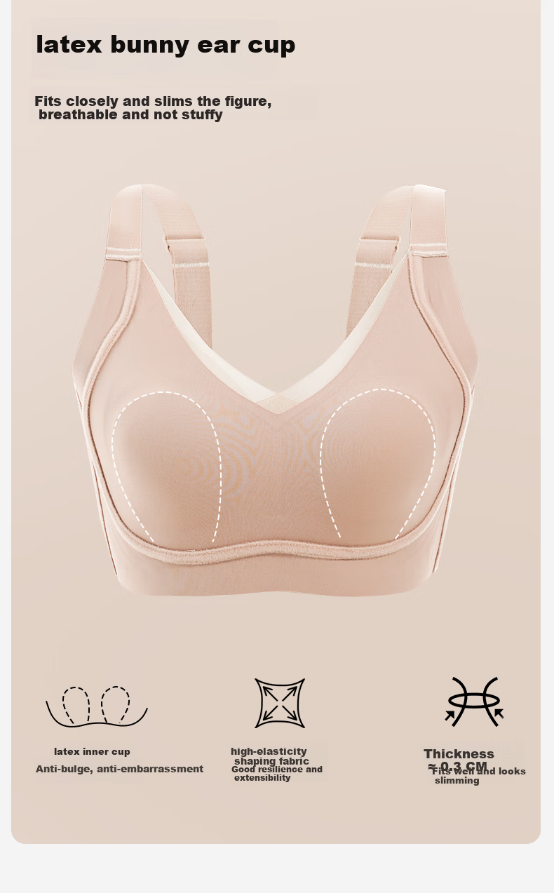 GRACEWELL Invisible Seamless Bra Foundation Liquid Large Size Anti-Sagging Nude Skin 80D [36/80DE] 6