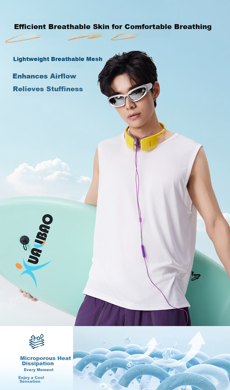 JEANSWEST LIFE Men's Summer Quick-Dry Vest Ice Silk Breathable Sweat-Absorbing Sleeveless T-Shirt Casual Sports Tank Top A 6