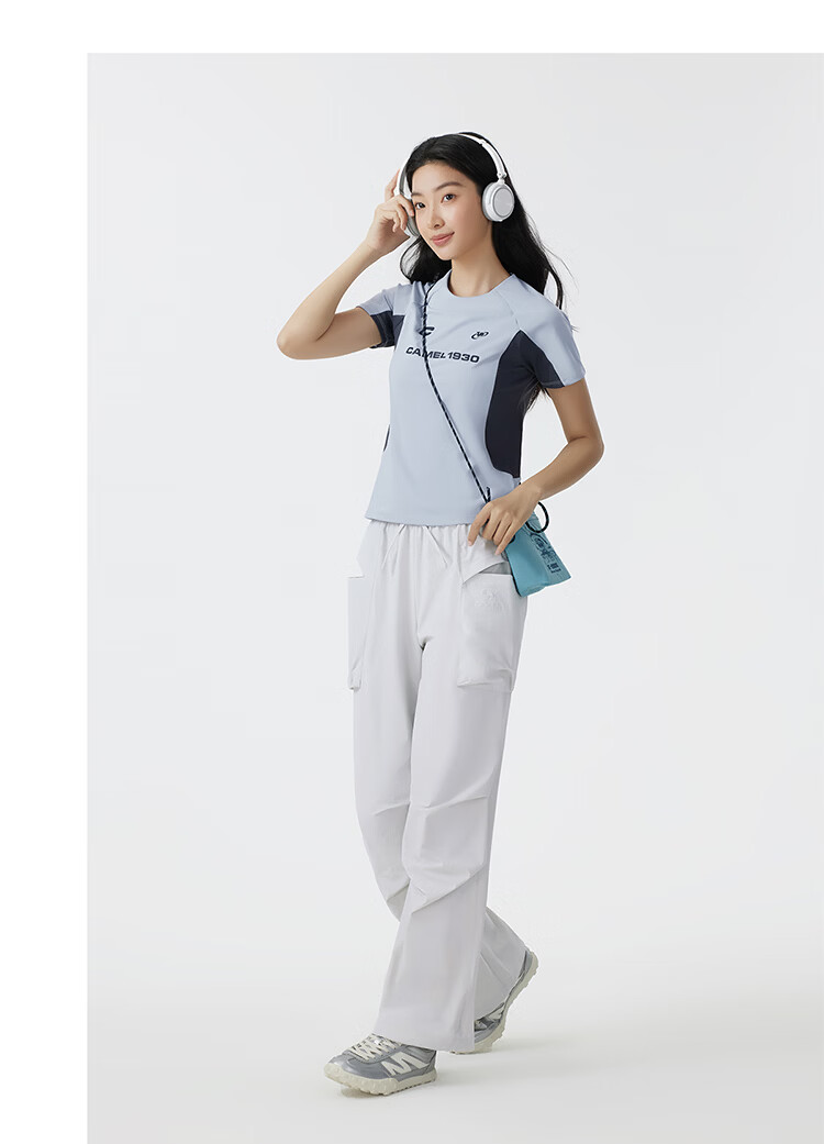 CAMEL [Dilraba Dilmurat Edition] Quick-Dry Cargo Pants 26 Summer Hiking Casual Sun-Protective Breathable Cooling Outdoor Pants 6
