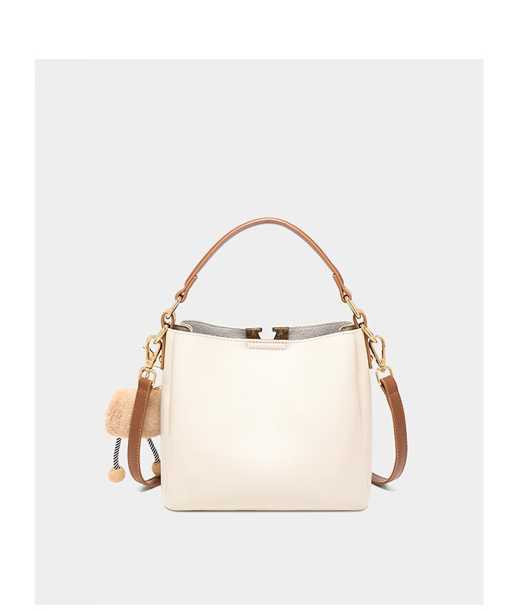 Aokang Women's Trendy Cowhide Handheld Bucket Bag Luxury Crossbody Shoulder Bag Birthday Mother's Day Gift for Mom and Wife 16