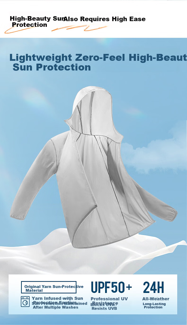 JEEP SPIRIT Men's Summer Ice Silk UV Protection Ultra-Thin Breathable Sun Protection Jacket Fishing Skin Coat 16
