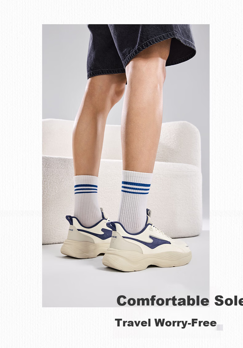 ERKE Casual Men's Shoes Sports Shoes 26 Spring New Comfortable Versatile Soft Sole Lightweight Casual Running Shoes | Shuxing 2.0 7