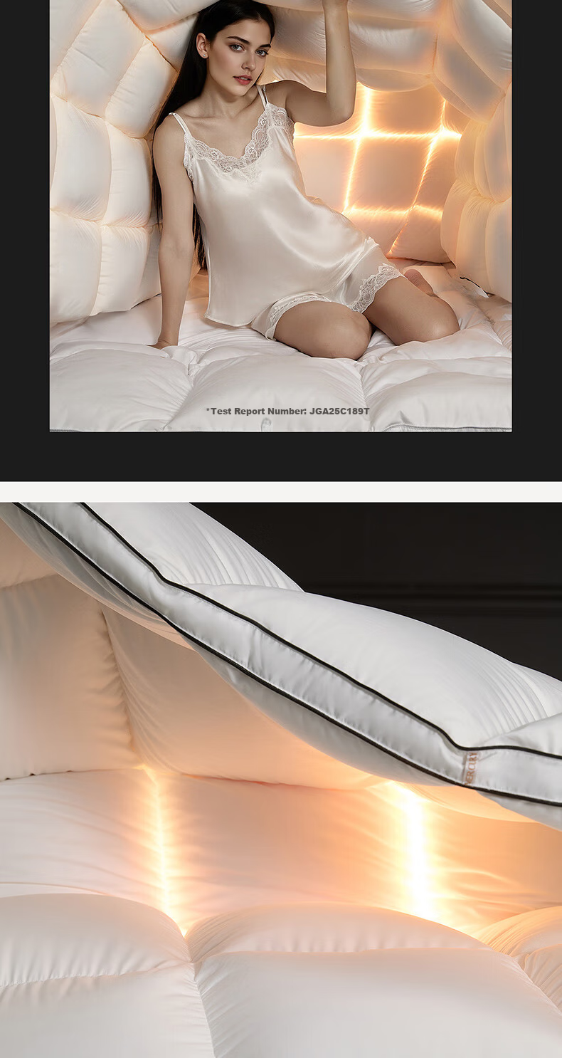 Mercury Home Textiles × JDear JD.com Collaboration Jingyu Pro 95% White Goose Down Quilt Winter Comforter 8
