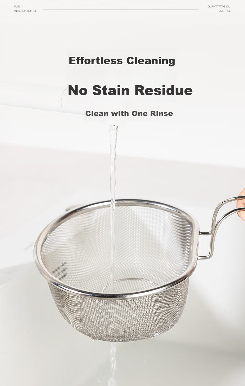 Newair 304 Stainless Steel Skimmer Strainer Ladle Noodle Strainer Basket Hot Pot Skimmer 10