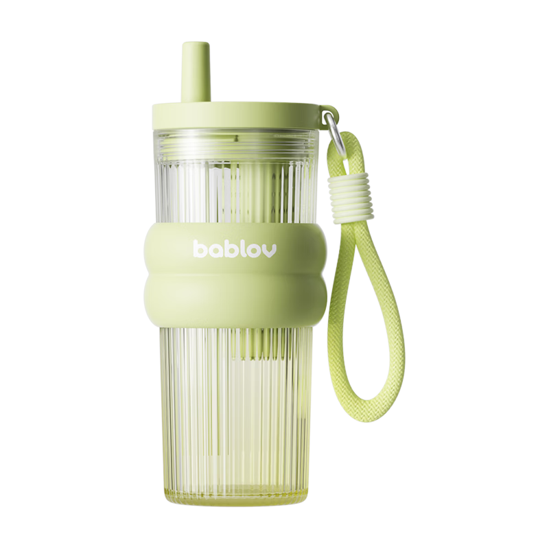 BABLOV Huaban Sen Water Bottle for Girls High-Value Student Summer Portable Plastic Water Jug Car Large Capacity Straw Cup