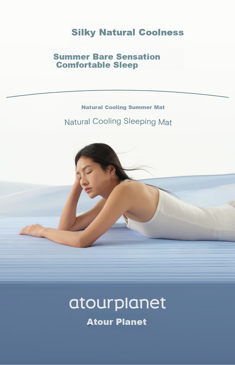 Atour Planet Natural Cooling Summer Mat Bare Feeling Class A Fabric Air Conditioning Mat Light Gray 1.8*2m 1