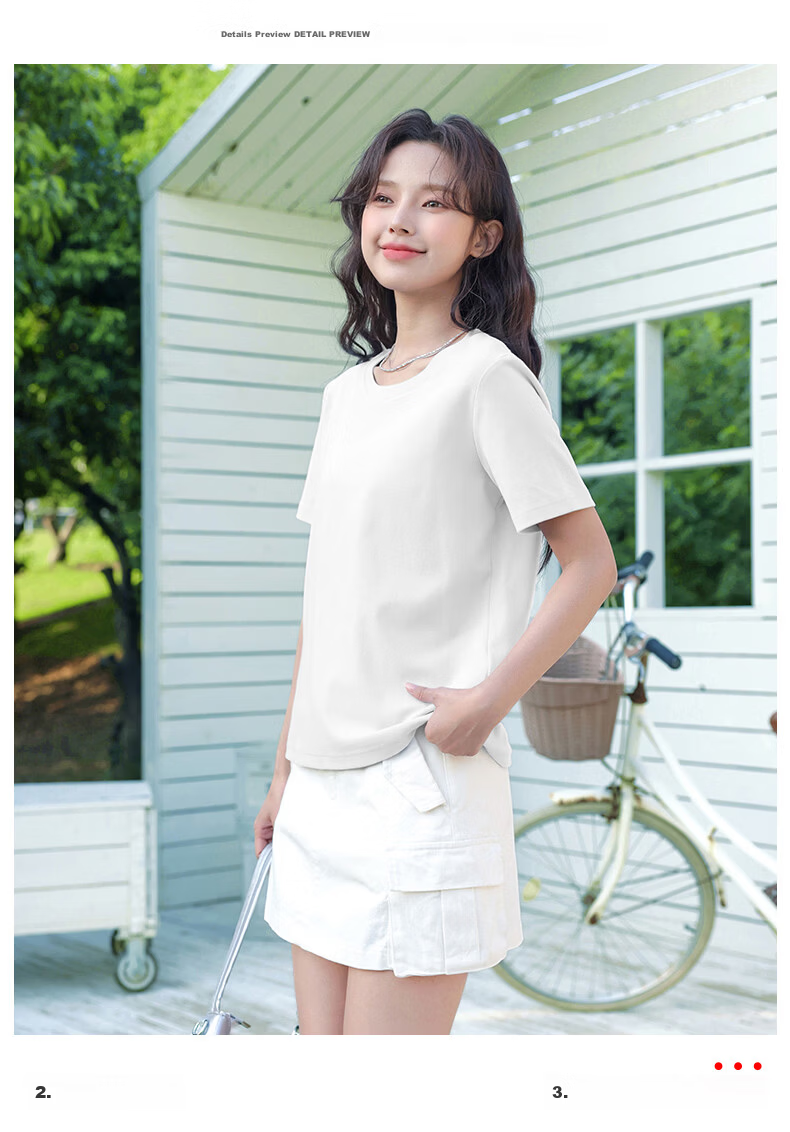 Baleno S&K Solona Cooling Short Sleeve T-Shirt Women 2026 Summer Regular Fit Simple Solid Color Crew Neck Top 10