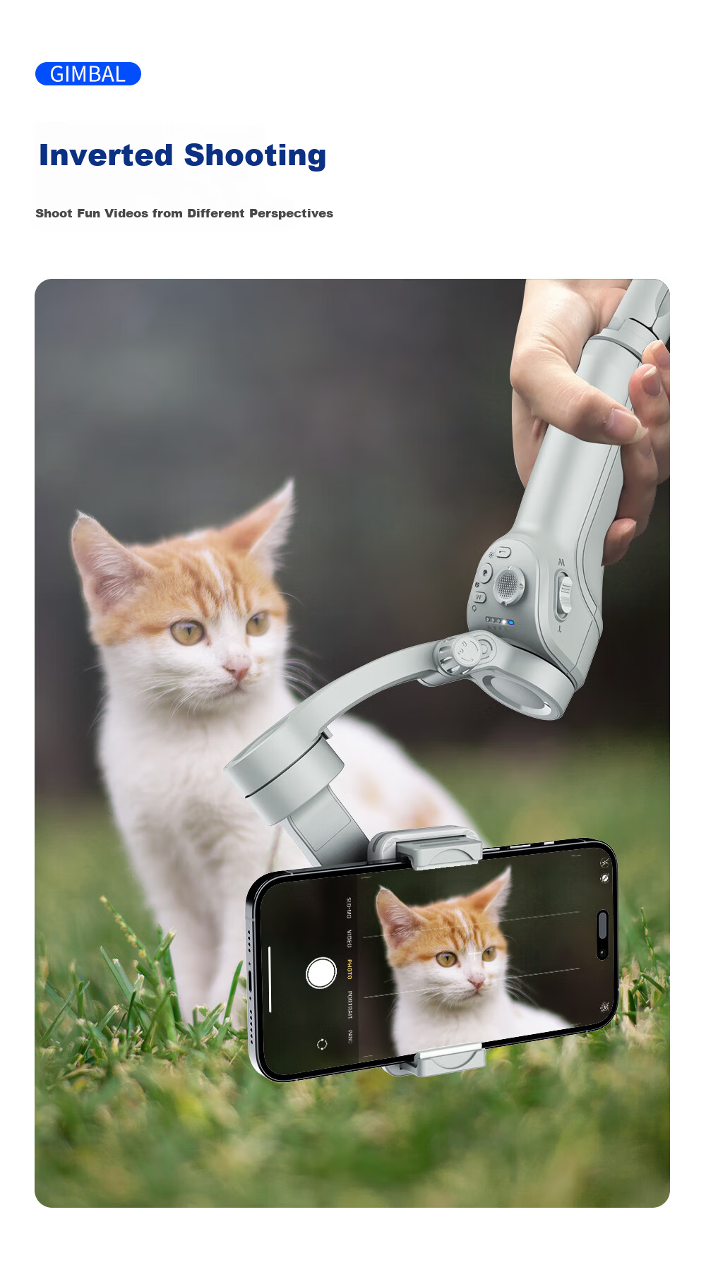 Tuoqi M01 Smartphone Gimbal Stabilizer Professional 3-Axis Anti-Shake All-Scenario Tracking Live Streaming Vlog Tool Smart Handheld Gimbal AI Tracking Eight Modes Standard Edition 12