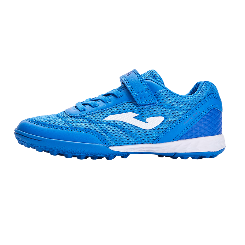 JOMA Soccer Shoes for Children TF Turf Cleats Boys Girls Youth Breathable Mesh Velcro Training Shoes Royal Blue Size 37
