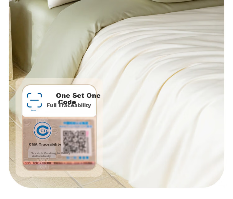MUJI Origin Series 60-Count Xinjiang Cotton Four-Piece Set Ultra-Soft Class A Antibacterial Pure Cotton Bedding Set 1.8/2.0m Bed Glacier Blue 20