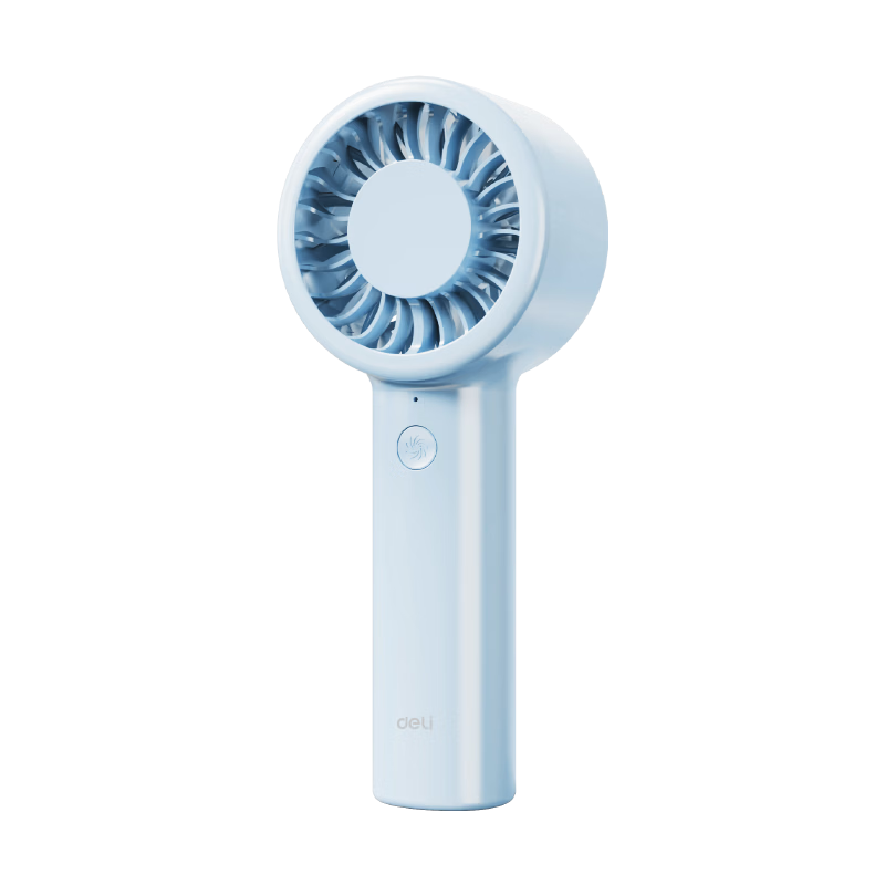 Deli Handheld Mini Fan 5-Speed Portable Ultra-Long Battery Life Silent Office Student Dorm Desktop Cooling Fan Blue LK110