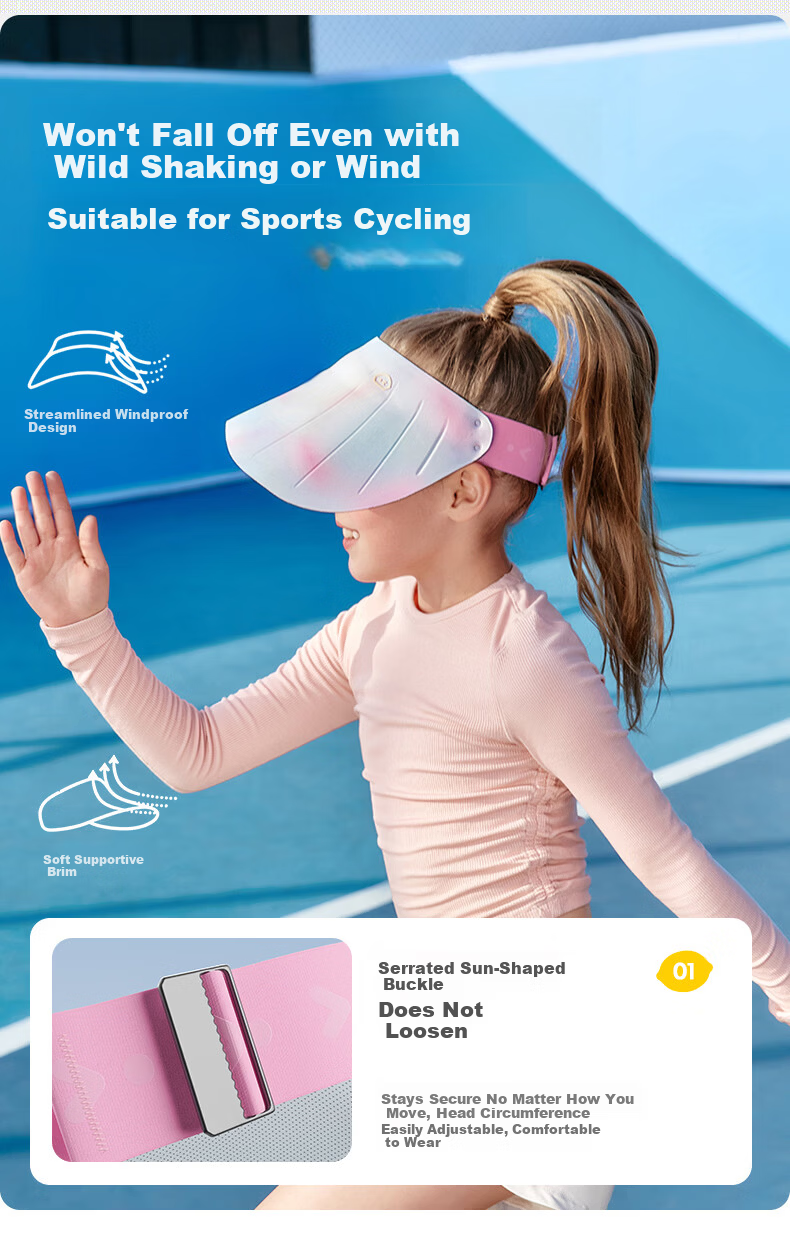 Lemon Baby Kids Sun Protection Hat Unisex Summer UV Protection Open-Top Sun Hat with Wide Brim 13