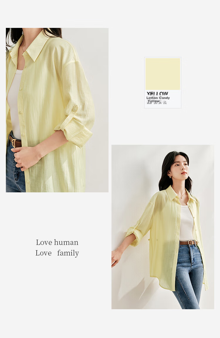 Inman Lyocell Tencel Women's Lightweight Shirt 2026 Summer New Blouse Top Light Gray Blue XL 25