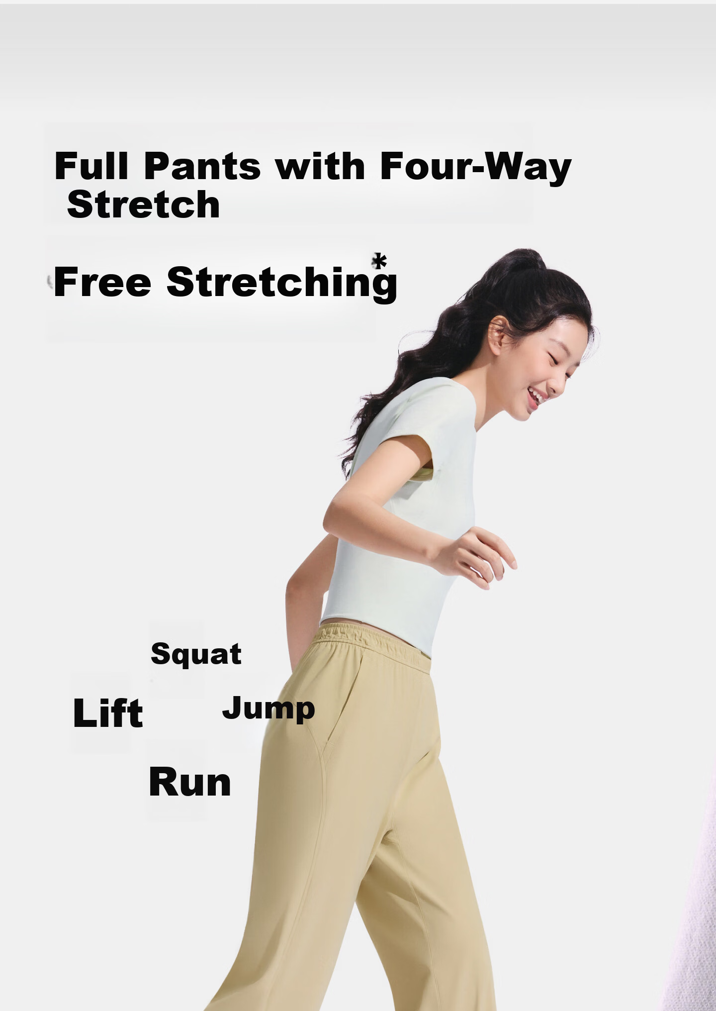 Beneunder Women's Flared Sun Protection Cooling Pants Spring Summer Ice Silk High Elastic Slimming Shaping Versatile AS012 18