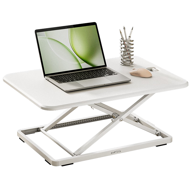 Brateck North Arc Height Adjustable Desk Computer Desk, Standing Office Work Adjustable Desk, Standing Computer Height Adjustable Stand D250