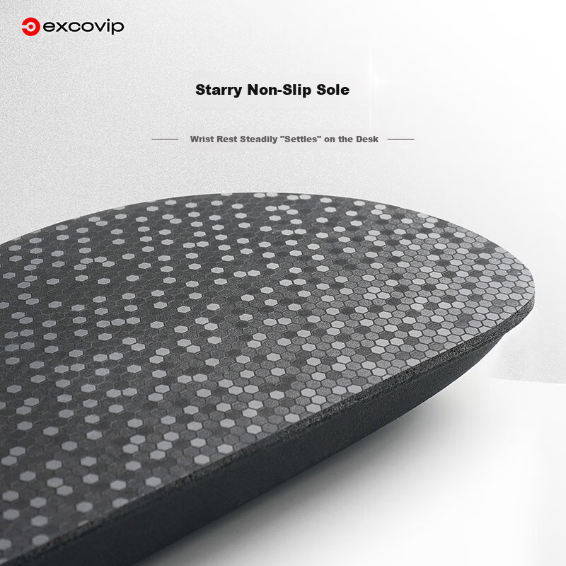 EXCO Memory Foam Keyboard Wrist Rest Ergonomic Mouse Pad Wrist Support 104-Key Keyboard Wrist Pad Anti-Carpal Tunnel Palm Support Large Size 0585 Black 7