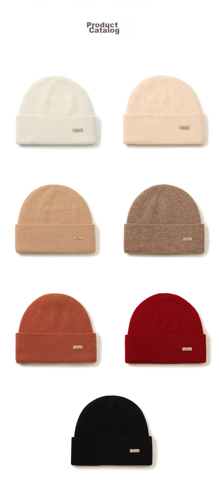 JIUMU Pure Wool Warm Knit Hat, Autumn And Winter Knitted Cap, Cold Hat, Winter Hat, Maternity Hat, Outdoor Cold-Proof Hat for Women in Winter 27