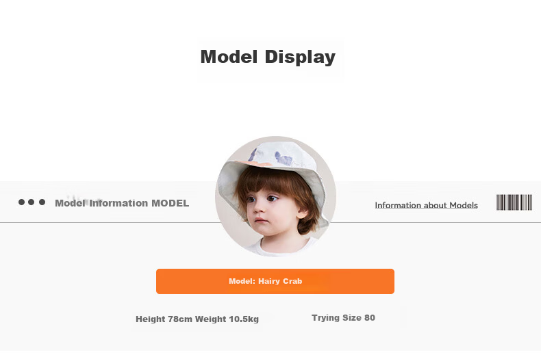 Happy Little Bear Baby Spring Summer Cotton Hat Baby Fisherman Hat Summer Sunshade Hat Newborn Sun Hat 23