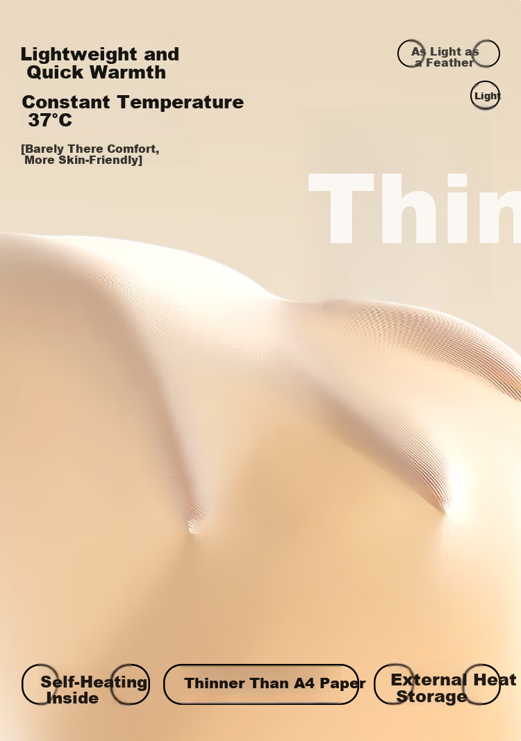 GUJIN Invisible Skin-Friendly Slim Anti-Static Thermal Underwear Set for Women Thin Base Layer Autumn Top and Bottom 9