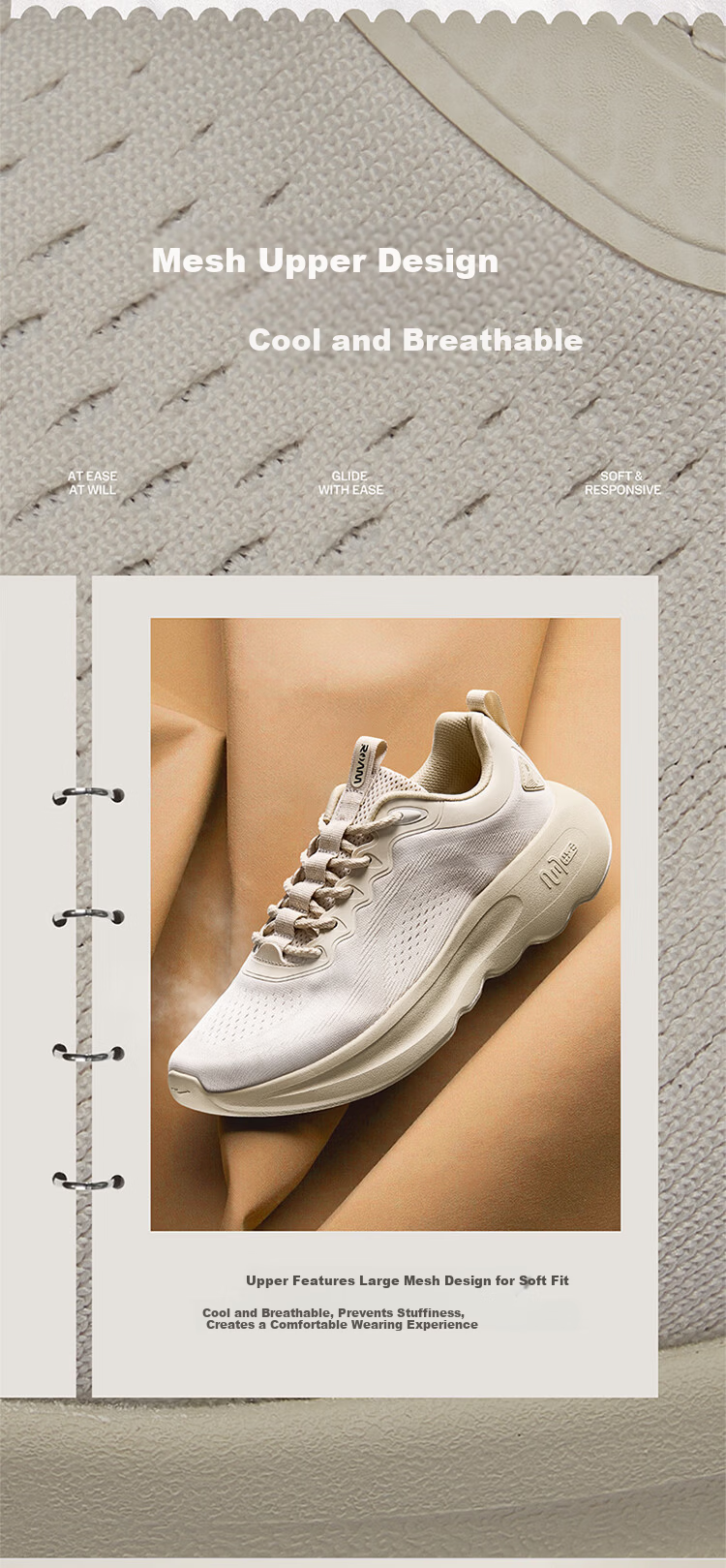 ERKE Men's Casual Shoes Summer New Breathable Comfortable Outdoor Sports Shoes Thick Sole Lightweight Dad Shoes | Changxing 4