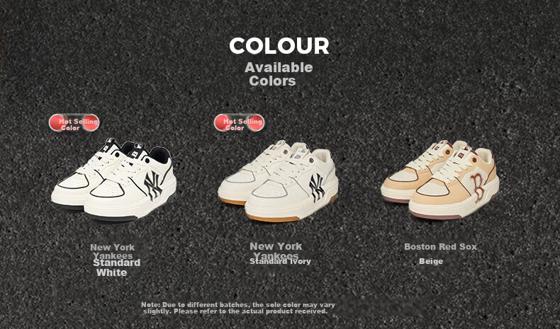 MLB Shoes Unisex Birthday Gift Sneakers Senior Shoes Women's Shoes Sports Shoes 3ASXCA12N-50IVS-240 4