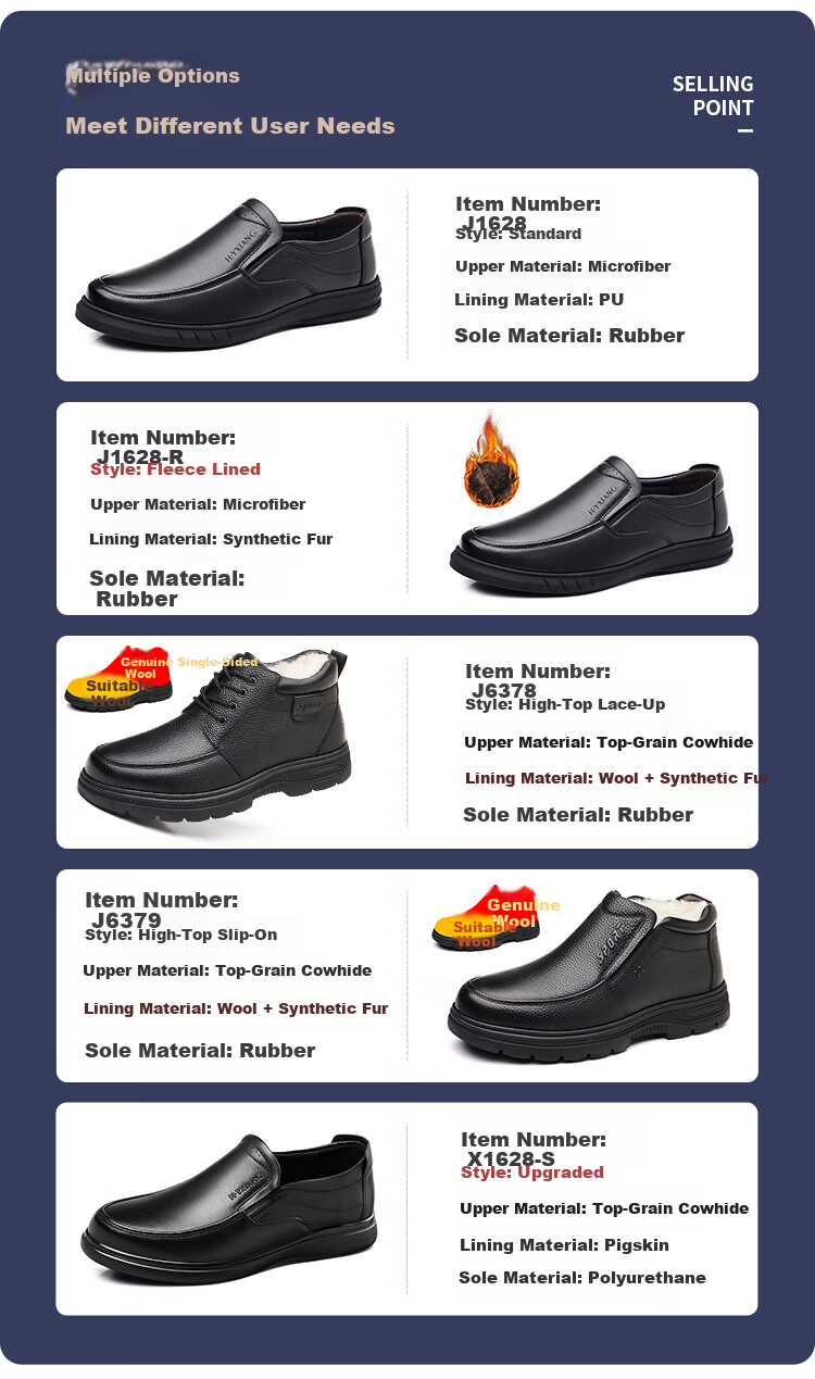 Hengyuanxiang Men's Slip-On Business Casual Breathable Driving Loafers J1628 Black 44 2