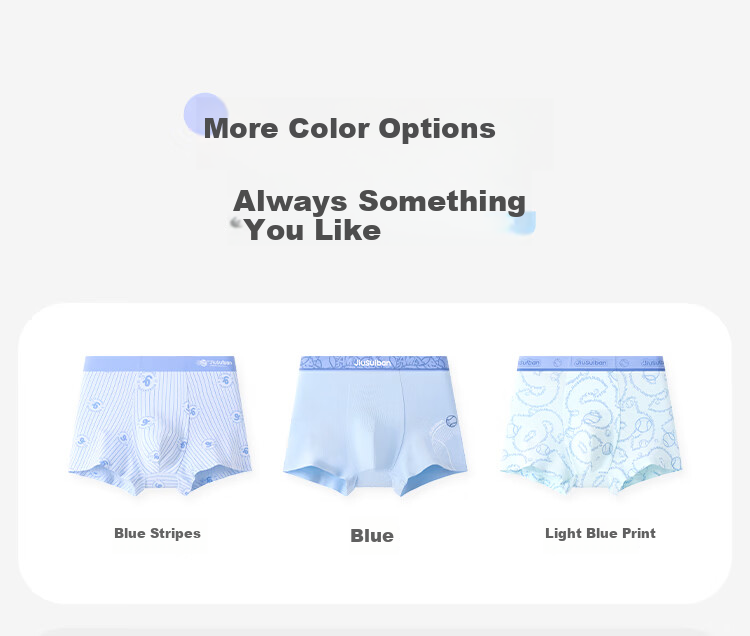 Jiusuibian Arctic Blue Boys' Underwear 7A Antibacterial Thin Modal Boxer Briefs Youth Ultra-Elastic Sports Shorts 9