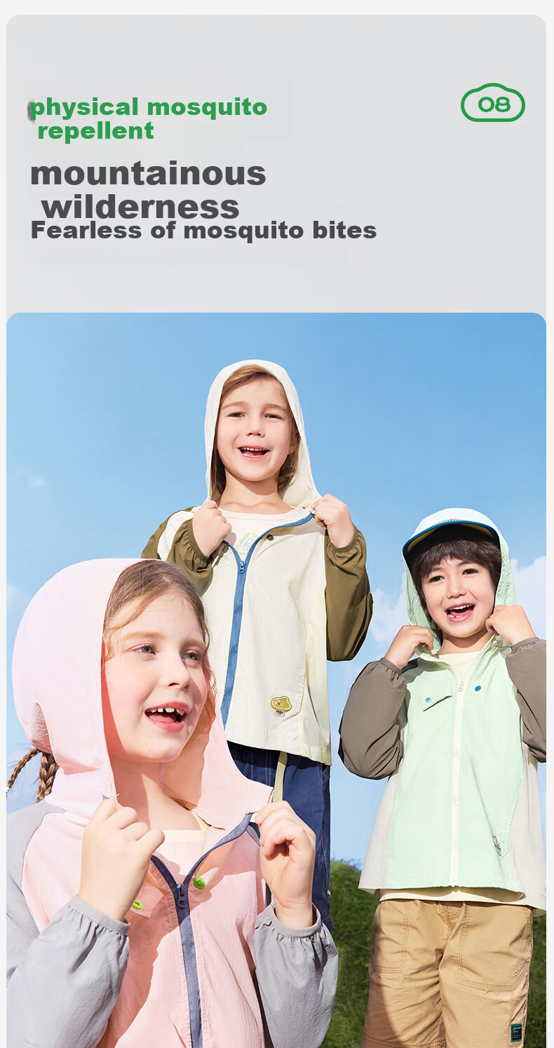Kocotree KK Tree Kids UV Protection Breathable Skin Jacket Boys Girls Spring Summer Lightweight Coat 22