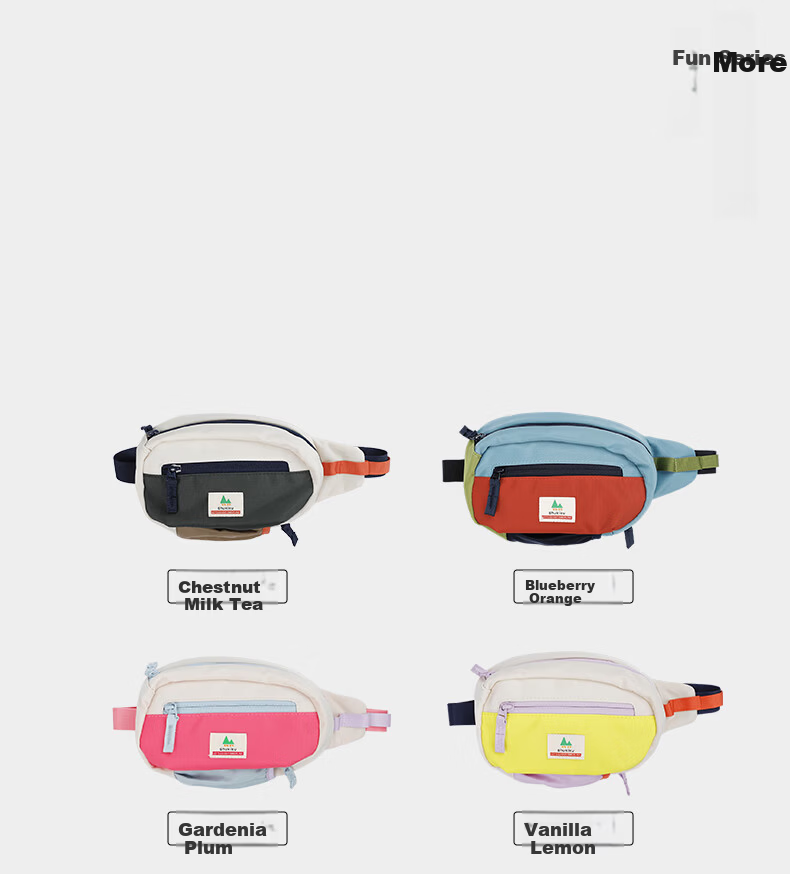 SHUKIKU Ledudu Kids Casual Colorblock Crossbody Bag Outdoor Travel Sports Chest Waist Bag Vanilla Lemon One Size 15