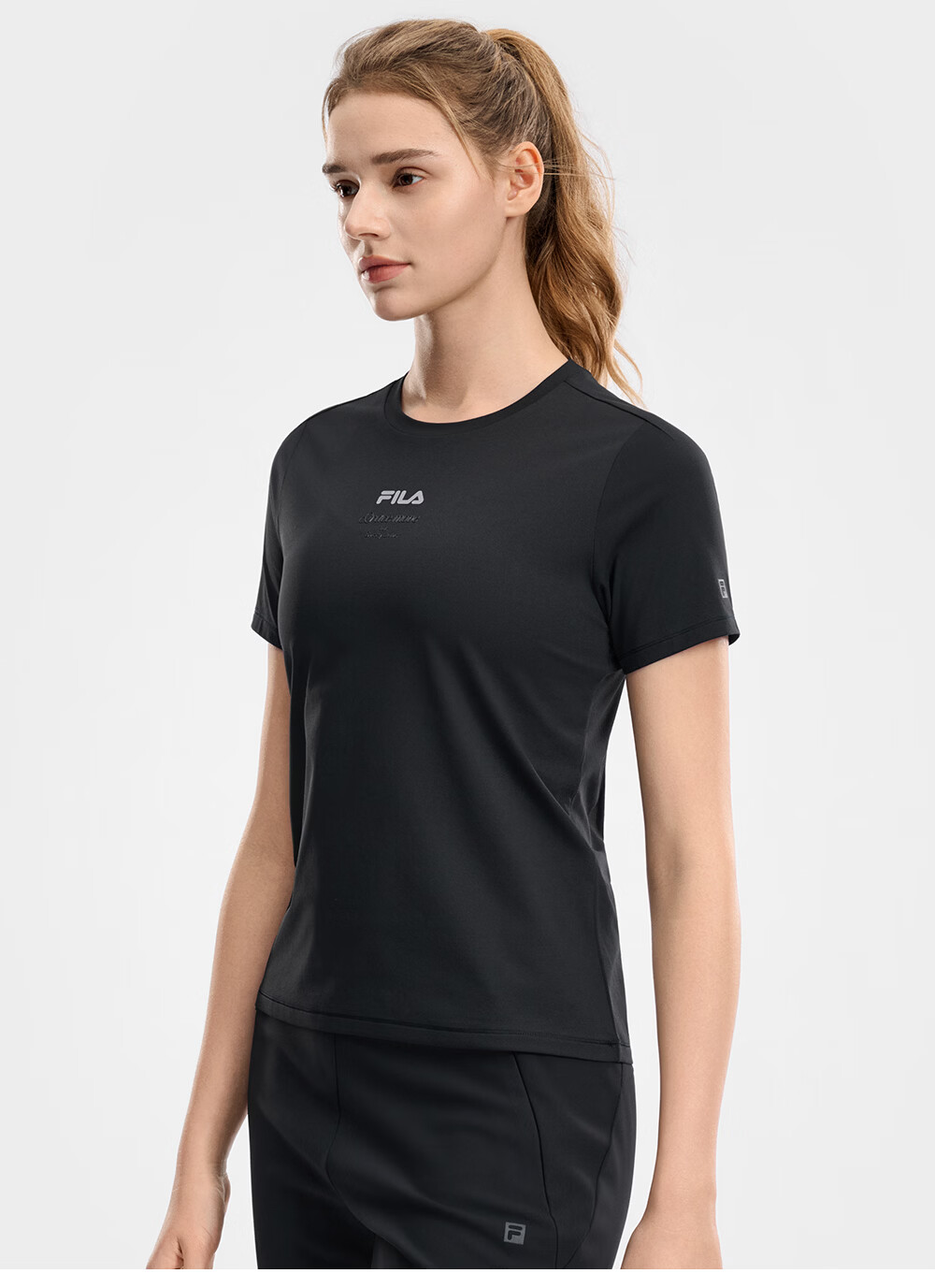 FILA Official Colorful Women's Short Sleeve T-Shirt 2026 Summer Moisture-Wicking Quick-Dry Fitness Sports Yoga Running Tee 28