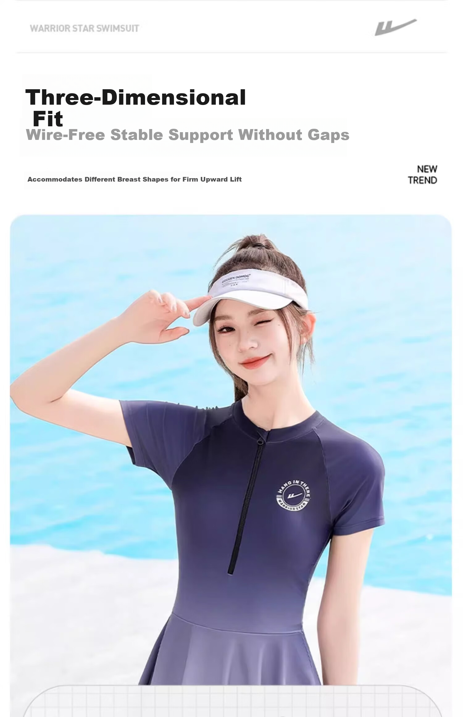 Huili Women's Swimsuit, High-End Popular One-Piece Boyleg Swimwear, Specially Designed for Swimming Pools, Tummy Control, Slimming, Hot Springs, Swimwear 15178 L 10