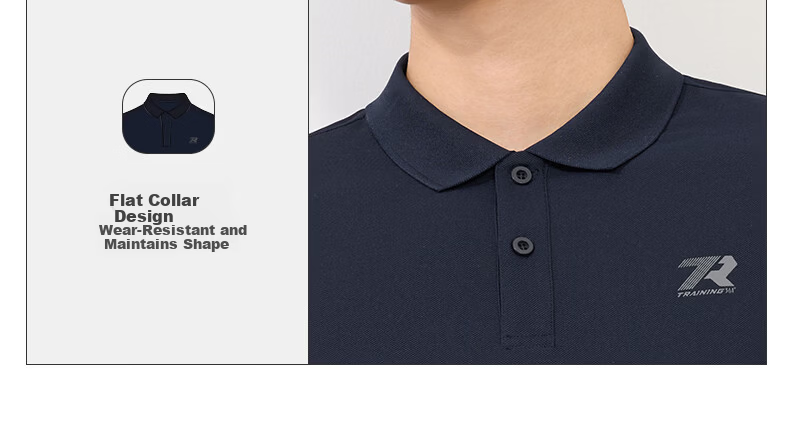 361° Men's Short Sleeve T-Shirt Spring Summer Sports Quick-Dry Running Fitness Polo Shirt 652624109H-5 11