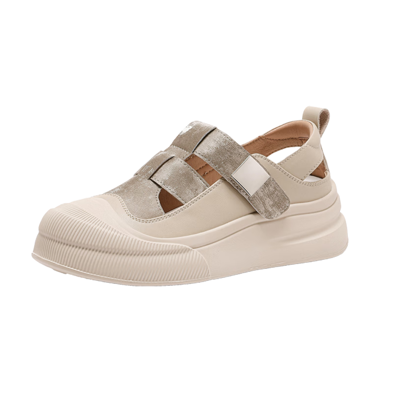 Saturday Casual Women's Sandals 2026 New Summer Thick Sole Height Increasing Lightweight Breathable Sports Sandals for Skirts