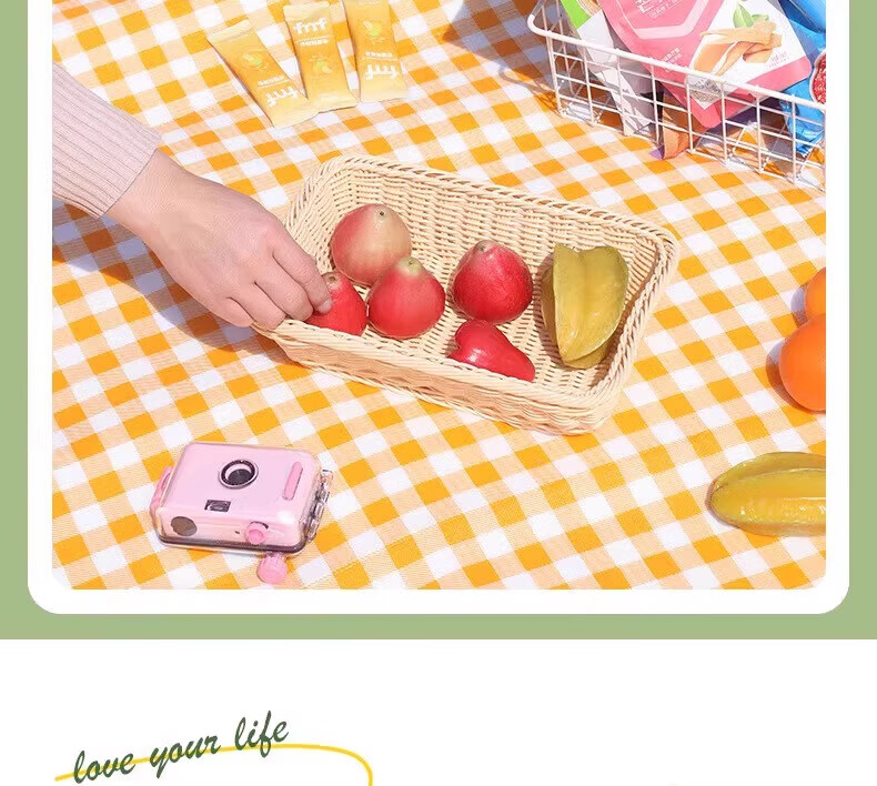 Letide Picnic Mat Aluminum Foil Thickened Camping Mat Moisture-Proof Ground Mat Outdoor Picnic Blanket Lawn Mat Tent Mat 4